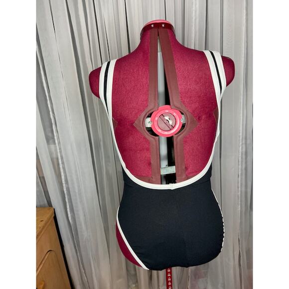 Jantzen one piece swimsuit Vintage black white textured - Picture 3 of 10